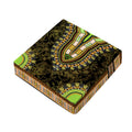 Orange And Black African Dashiki Print Outdoor Seat Cushion Cover