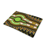 Orange And Black African Dashiki Print Pet Cooling Mat Cover