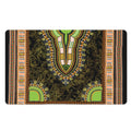 Orange And Black African Dashiki Print Polyester Doormat
