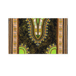 Orange And Black African Dashiki Print Polyester Flag