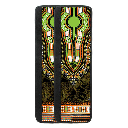 Orange And Black African Dashiki Print Refrigerator Handle Covers