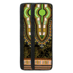 Orange And Black African Dashiki Print Refrigerator Handle Covers