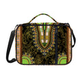Orange And Black African Dashiki Print Shoulder Strap Bible Bag