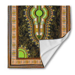 Orange And Black African Dashiki Print Silk Bandana