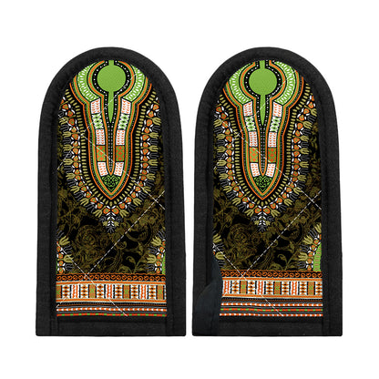 Orange And Black African Dashiki Print Skillet Handle Cover