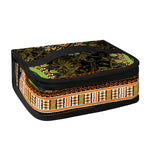 Orange And Black African Dashiki Print Small Lunch Bag