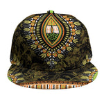 Orange And Black African Dashiki Print Snapback Cap