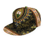 Orange And Black African Dashiki Print Snapback Cap