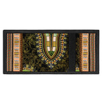 Orange And Black African Dashiki Print Trifold Wallet