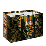 Orange And Black African Dashiki Print Utility Tote Bag