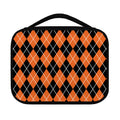 Orange And Black Argyle Print Classic Bible Case