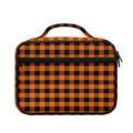 Orange And Black Buffalo Check Print Briefcase Bible Bag
