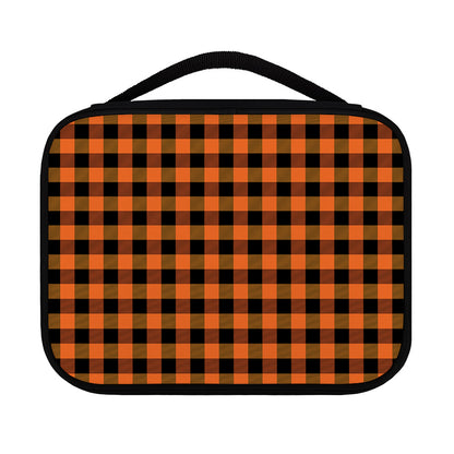 Orange And Black Buffalo Check Print Classic Bible Case