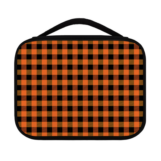 Orange And Black Buffalo Check Print Classic Bible Case