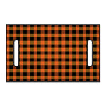 Orange And Black Buffalo Check Print Golf Cart Seat Cover