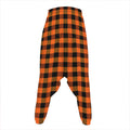Orange And Black Buffalo Check Print Hammer Pants