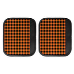 Orange And Black Buffalo Check Print Handle Covers