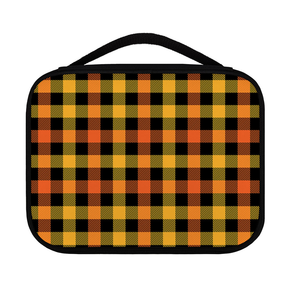 Orange And Black Buffalo Plaid Print Classic Bible Case