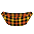 Orange And Black Buffalo Plaid Print Fanny Pack