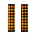 Orange And Black Buffalo Plaid Print Handle Covers