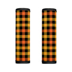 Orange And Black Buffalo Plaid Print Handle Covers