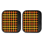 Orange And Black Buffalo Plaid Print Handle Covers
