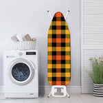 Orange And Black Buffalo Plaid Print Ironing Board Cover