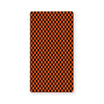 Orange And Black Checkered Pattern Print Baby Crib Sheet
