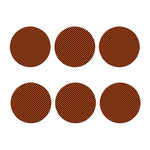 Orange And Black Checkered Pattern Print Coaster Set