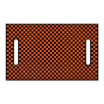 Orange And Black Checkered Pattern Print Golf Cart Seat Cover