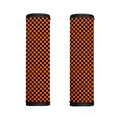 Orange And Black Checkered Pattern Print Handle Covers