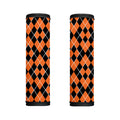 Orange And Black Halloween Argyle Print Handle Covers