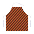 Orange And Black Halloween Pattern Print Adjustable Apron