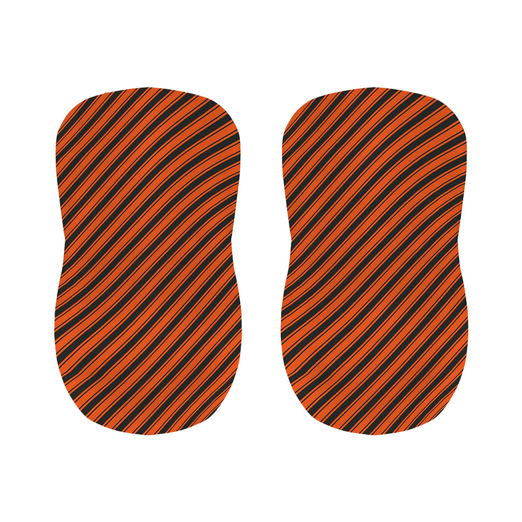 Orange And Black Halloween Pattern Print Bar Stool Covers