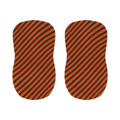 Orange And Black Halloween Pattern Print Bar Stool Covers