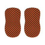 Orange And Black Halloween Pattern Print Bar Stool Covers