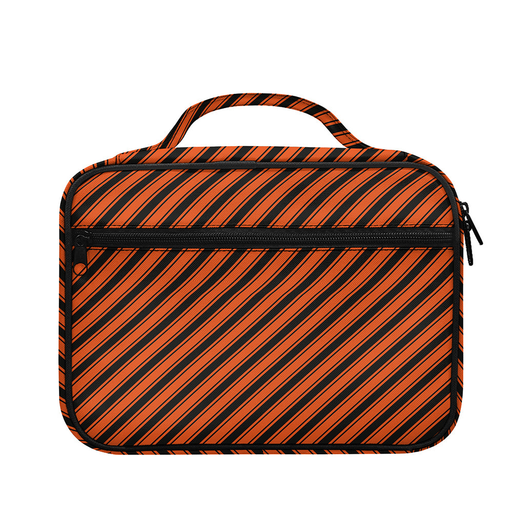 Orange And Black Halloween Pattern Print Briefcase Bible Bag