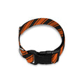 Orange And Black Halloween Pattern Print Dog Collar