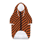 Orange And Black Halloween Pattern Print Dog Zip Up Hoodie