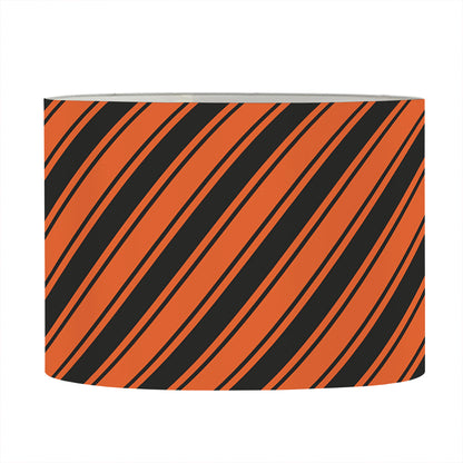 Orange And Black Halloween Pattern Print Drum Lamp Shade