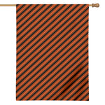 Orange And Black Halloween Pattern Print House Flag