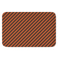 Orange And Black Halloween Pattern Print Indoor Door Mat