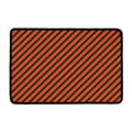 Orange And Black Halloween Pattern Print Kitchen Mat