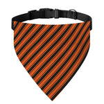 Orange And Black Halloween Pattern Print Over The Collar Dog Bandana