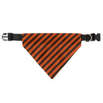 Orange And Black Halloween Pattern Print Over The Collar Dog Bandana