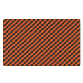 Orange And Black Halloween Pattern Print Polyester Doormat