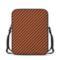 Orange And Black Halloween Pattern Print Rectangular Crossbody Bag