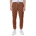 Orange And Black Halloween Pattern Print Joggers