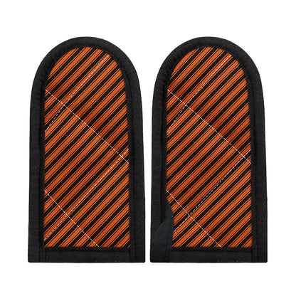 Orange And Black Halloween Pattern Print Skillet Handle Cover