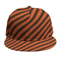 Orange And Black Halloween Pattern Print Snapback Cap
